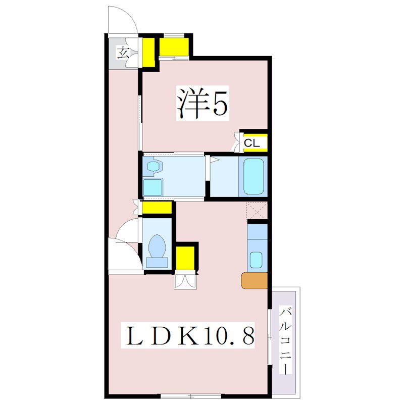 FELISTAS(1LDK/4階)の間取り写真