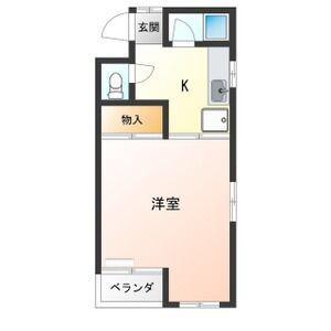 ドミトリー櫻館(1K/2階)の間取り写真