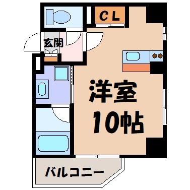 シティライフ池下西(ワンルーム/3階)の間取り写真