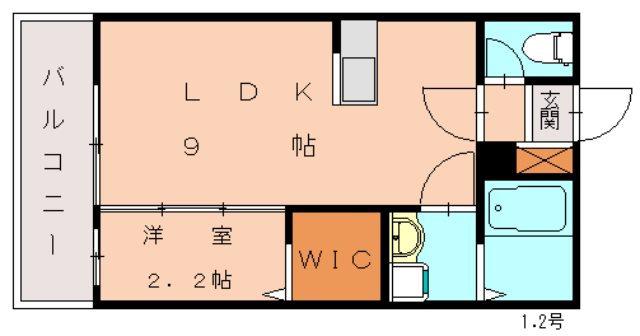 PREVOYANCE和白東 BONNE VUE(1LDK/1階)の間取り写真