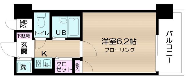 日神パレステージ笹塚第2(1K/4階)の間取り写真