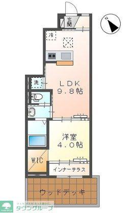 グランルミエール(1LDK/1階)の間取り写真
