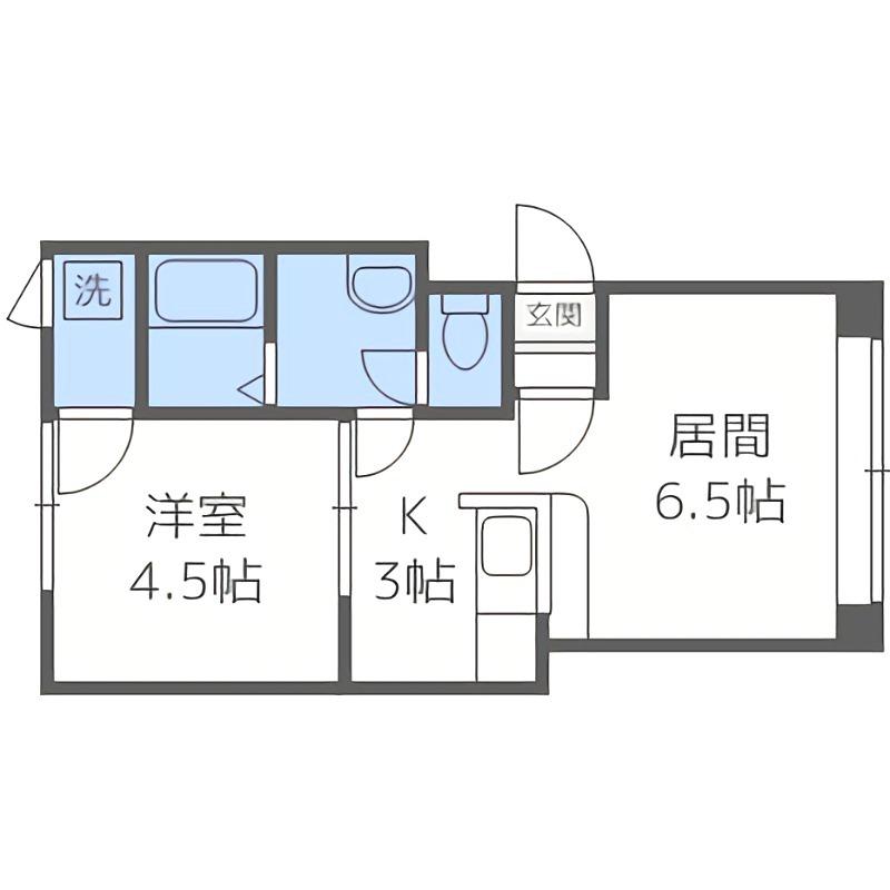 ソシアルトミイNO.63(1LDK/3階)の間取り写真