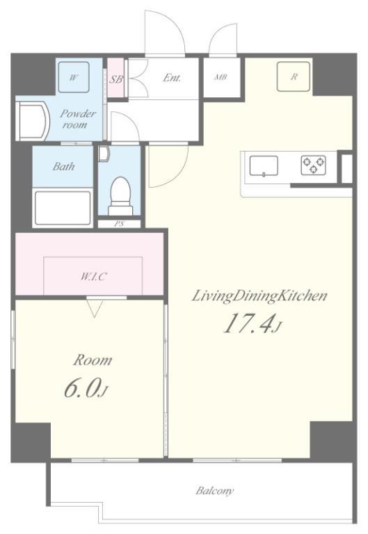 COMFORT RESIDENCE NIPPORI(1LDK/8階)の間取り写真