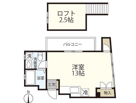 シティハイツ舟入(ワンルーム/4階)の間取り写真