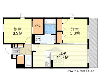 ブランシュールエスト(2LDK/1階)の間取り写真