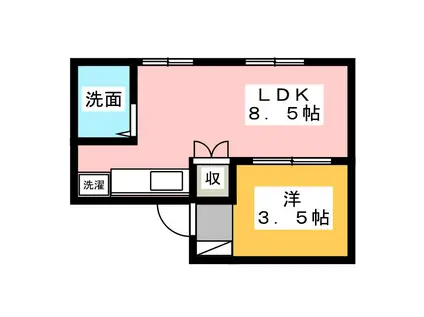 A-LIFE葵東(1LDK/4階)の間取り写真