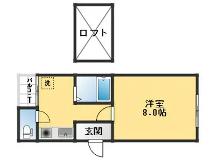 アメニティータル(1K/4階)の間取り写真