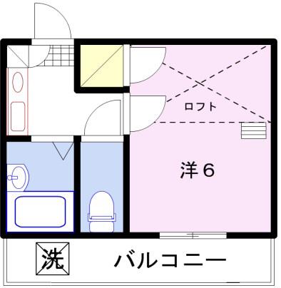 グラーノ・メゾン東姫路駅前(1K/2階)の間取り写真