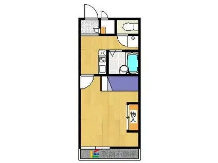 レオパレス開成(1K/2階)の間取り写真