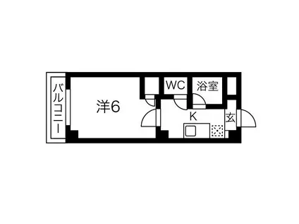 ハイムリップルPARTIII(1K/1階)の間取り写真