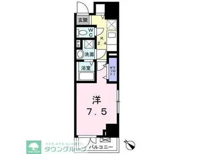 ヴェルテス・サウスコート10(1K/3階)の間取り写真