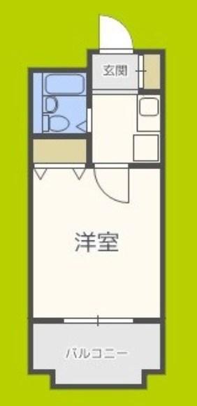 セレッソコート大阪城前(1K/4階)の間取り写真