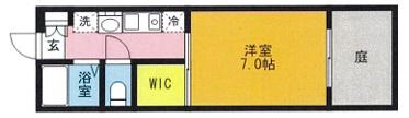 FLAT大村II(1K/1階)の間取り写真