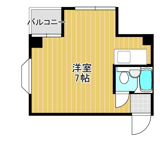 ロイヤル難波宮(ワンルーム/3階)の間取り写真