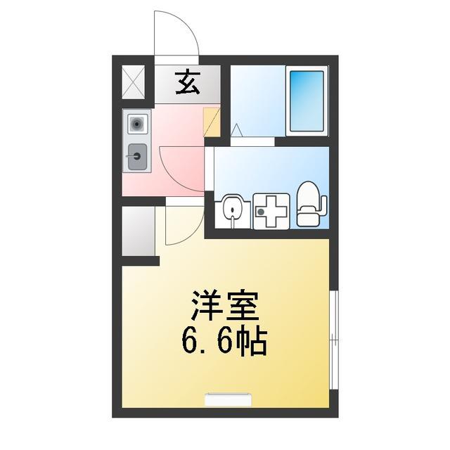 FORTWARABI(1K/1階)の間取り写真