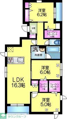 メゾンドイルリッシュ (3LDK/2階)の間取り写真