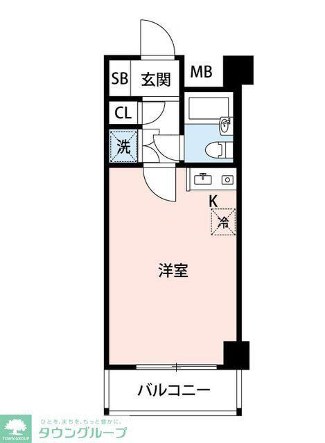 マイナビSTAYパレス中目黒(ワンルーム/4階)の間取り写真
