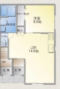 LA VIE舞阪(1LDK/1階)の間取り写真