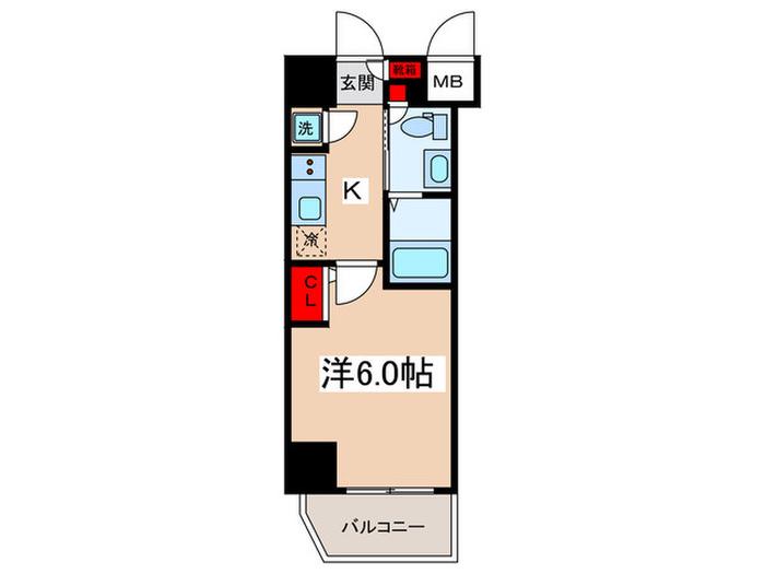 ARTESSIMO MONDO(1K/2階)の間取り写真