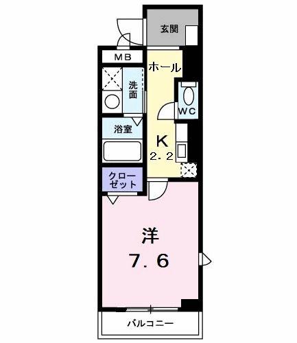 コトーネ・ファミーリア(1K/3階)の間取り写真