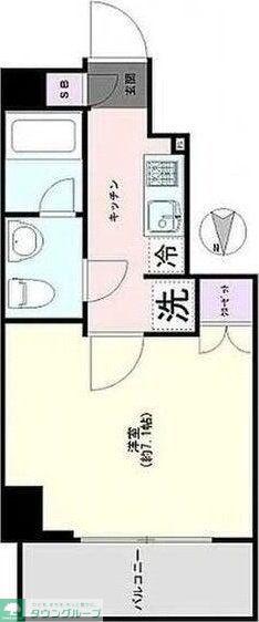 VALORE QUALITA KIYOSUMI-SHIRAKAWA(1K/7階)の間取り写真