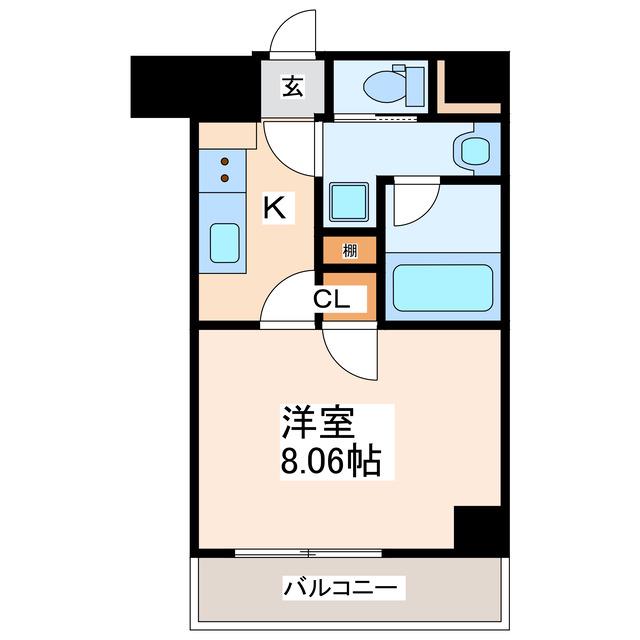 毘沙門TMJマンション(1K/3階)の間取り写真