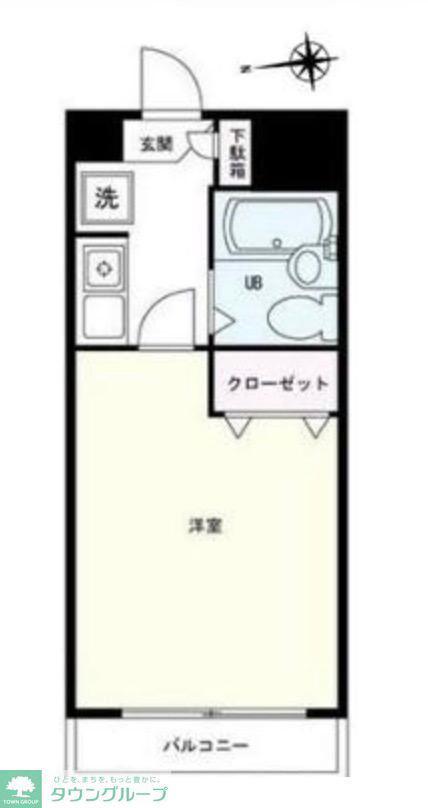 メゾンミール川崎大師(1K/3階)の間取り写真
