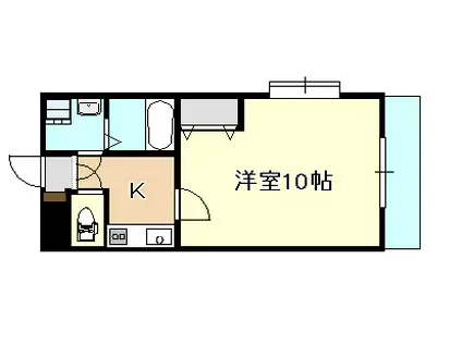 東古松S-1 BLD(1K/3階)の間取り写真