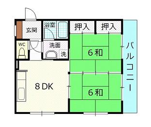 MAEDAビル(2DK/3階)の間取り写真