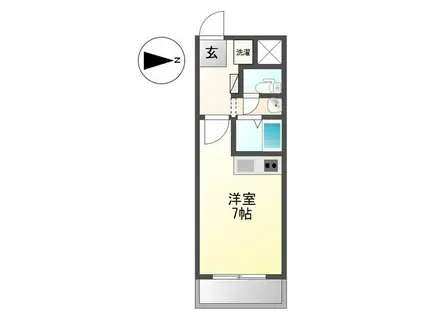 REFORTE(ワンルーム/1階)の間取り写真