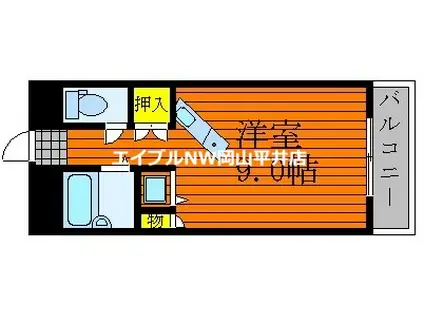 アルフィーネシマムラ(ワンルーム/5階)の間取り写真