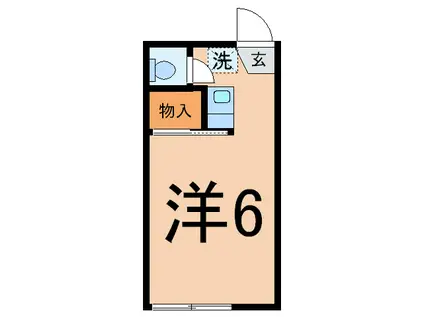 ROSE HOUSE(ワンルーム/1階)の間取り写真