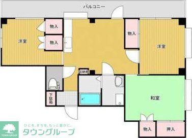 HSレジデンス(3LDK/3階)の間取り写真