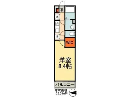 リブリ・エスペランサ(1K/1階)の間取り写真