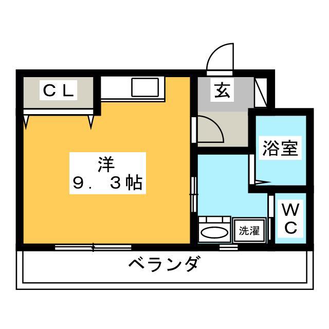 TKマンションIII(ワンルーム/1階)の間取り写真