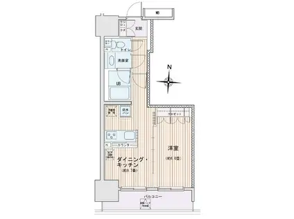 エスティメゾン錦糸町2エスティメゾン錦糸町II(1LDK/4階)の間取り写真