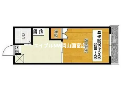 エバンス津島(1K/2階)の間取り写真