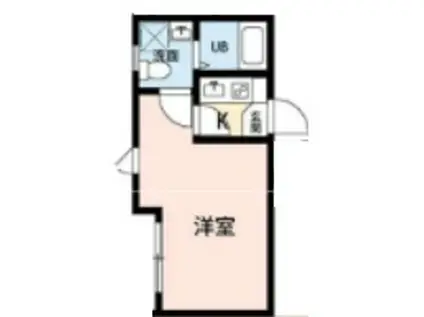 REJOEL(1K/1階)の間取り写真