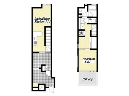 MSGARDEN(1LDK/1階)の間取り写真