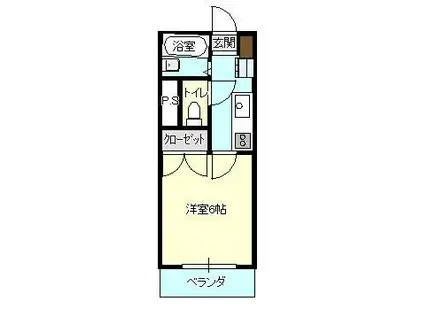 第2レンツェン(1K/3階)の間取り写真