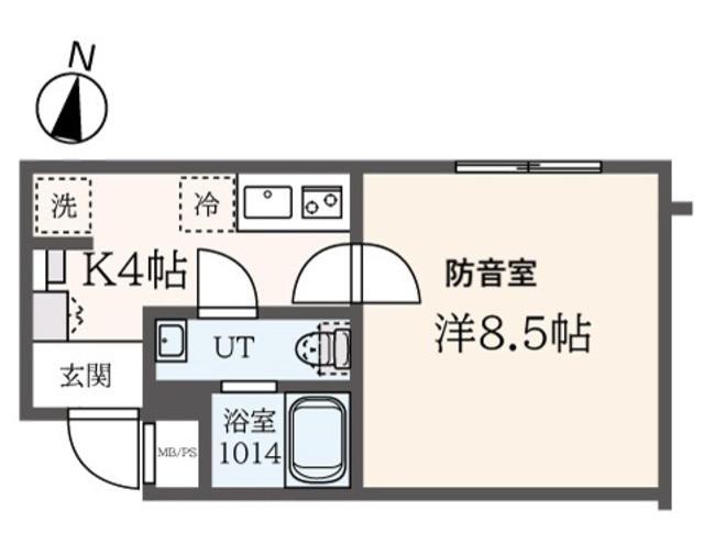 ラシクラス板橋本町(1K/5階)の間取り写真