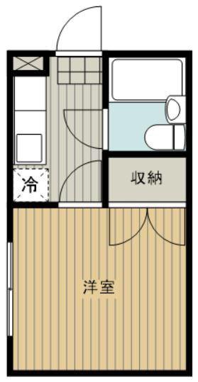 コーポマイフレンド(1K/1階)の間取り写真