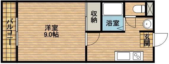 POTETOII(1K/3階)の間取り写真