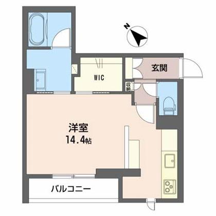 BEREO相生町壱番館 (ワンルーム/1階)の間取り写真