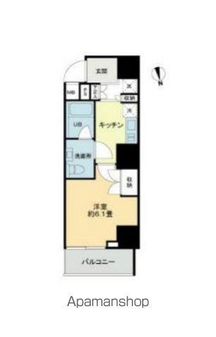 VIOR文京関口(1K/10階)の間取り写真
