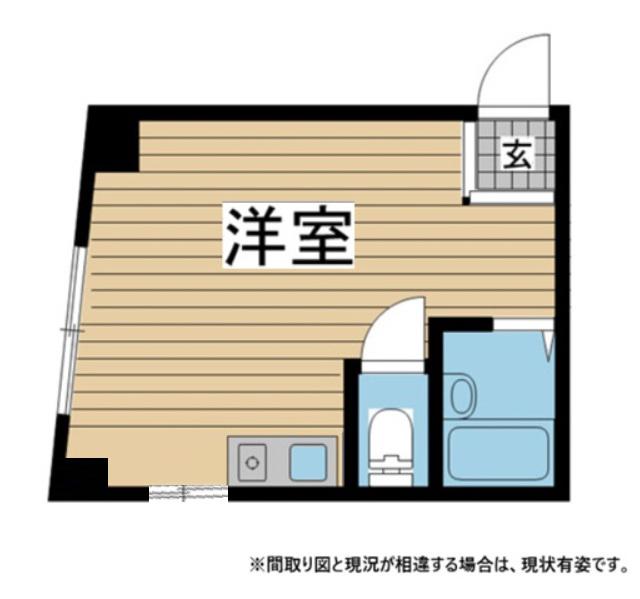 グランディア北野異人館通(ワンルーム/3階)の間取り写真