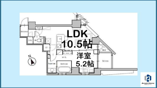 SK BUILDING-501(1LDK/7階)の間取り写真