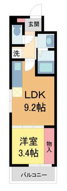 VIEVLE IKEDA(1LDK/3階)の間取り写真