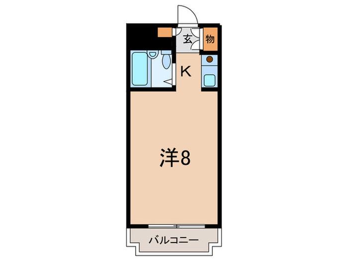 JOYFUL ASHIYA(1K/2階)の間取り写真